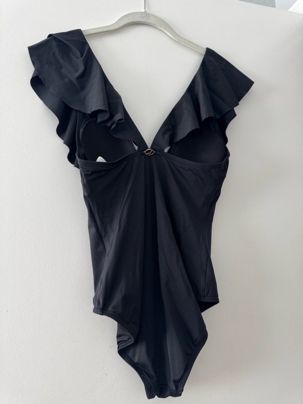 Jantzen Ruffle Black One-Piece Swimsuit - Picture 3 of 6